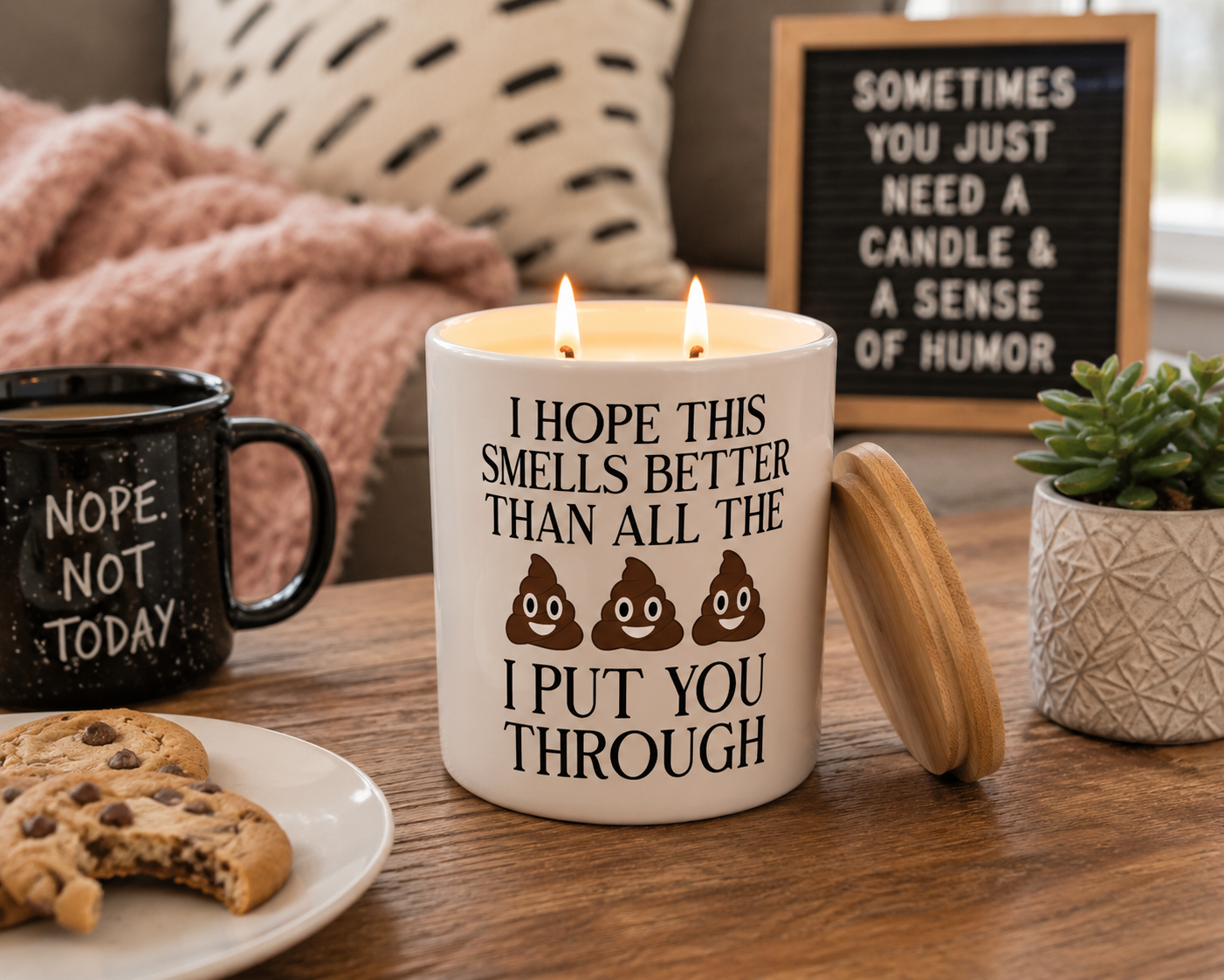 Funny Apology Candle Gift | 12 oz Jar