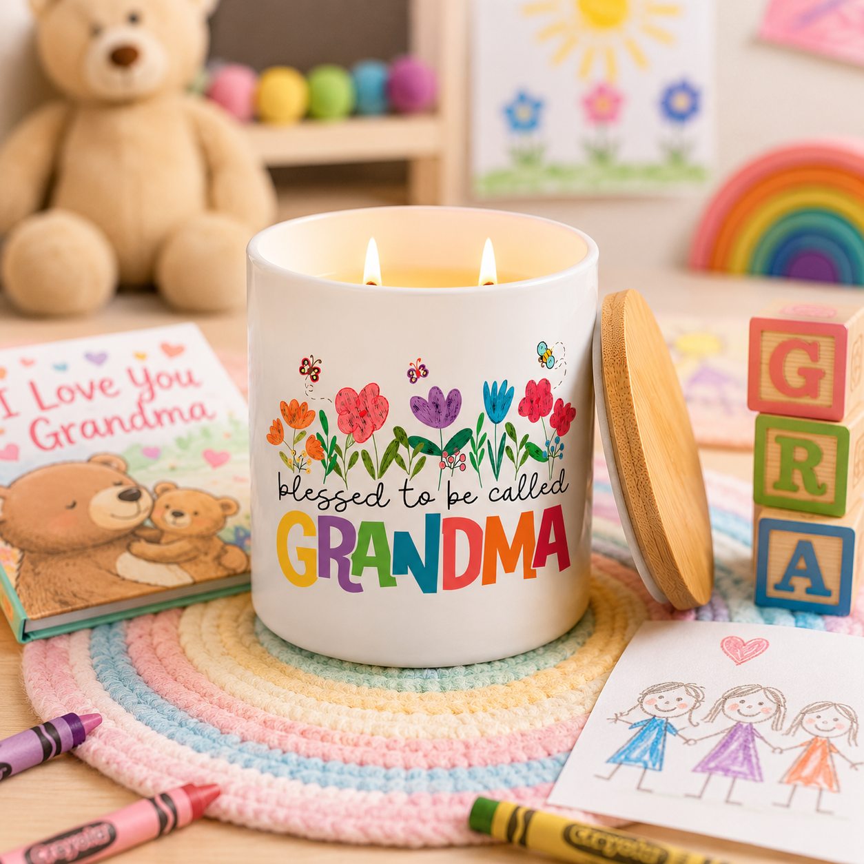 Blessed to Be Called Grandma Candle Gift | 12 oz Jar