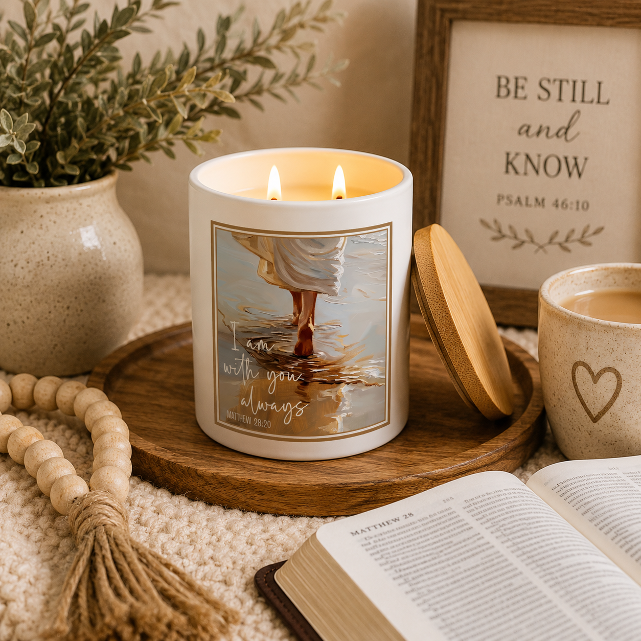 I Am With You Always Candle | 12 oz Jar