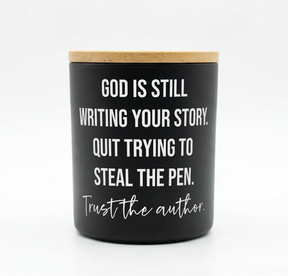 Trust the Author Candle – Inspirational Gift | 12 oz Jar