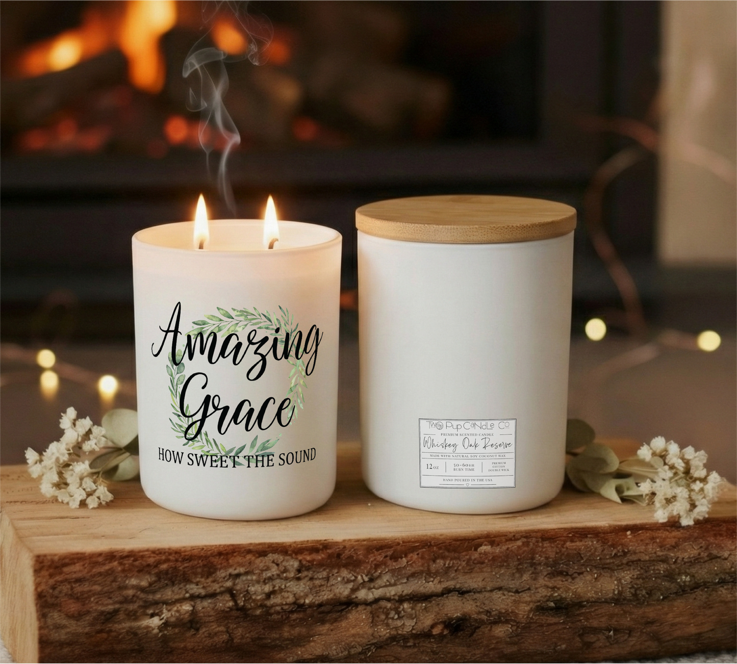 Amazing Grace Faith Inspirational Gift Candle | 12 oz Jar