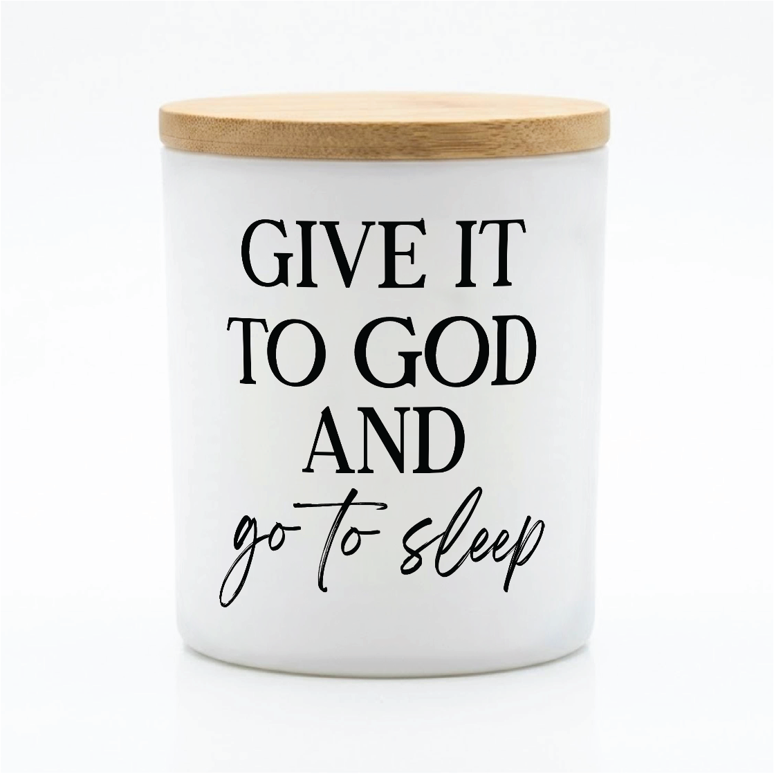 Give It to God Candle – Inspirational Faith Gift | 12 oz Jar