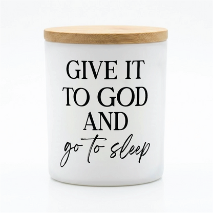 Give It to God Candle – Inspirational Faith Gift | 12 oz Jar