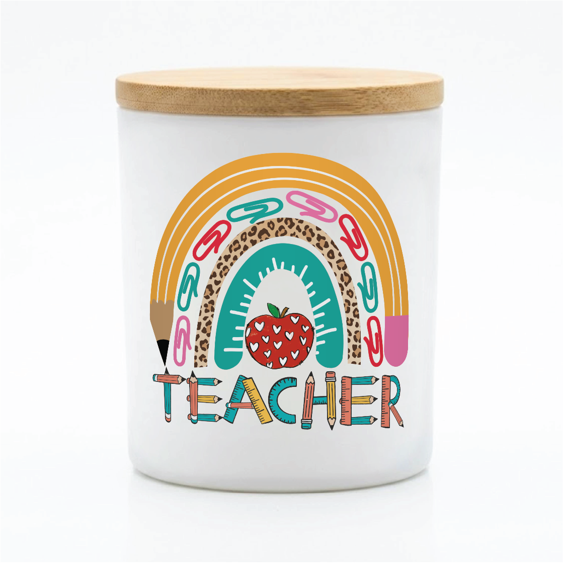 Rainbow Teacher Appreciation Candle | 12 oz Jar