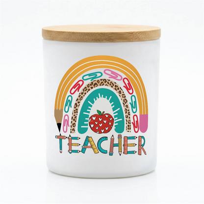 Rainbow Teacher Appreciation Candle | 12 oz Jar