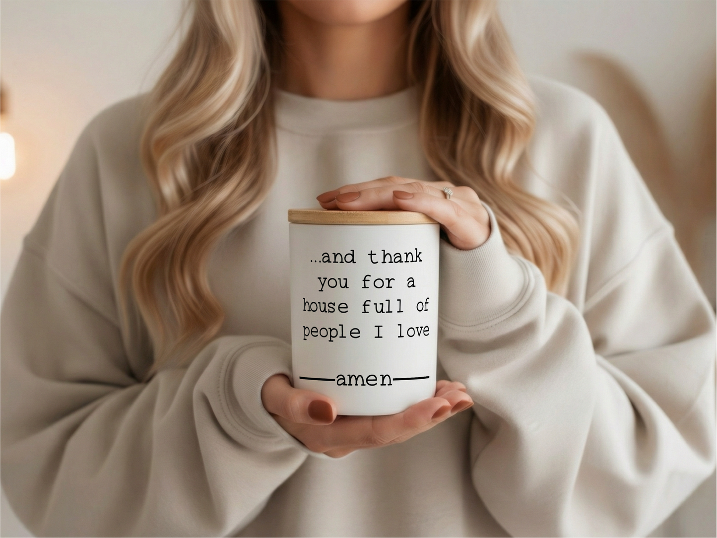 House Full of Love of People I Love Amen Candle | 12 oz Jar