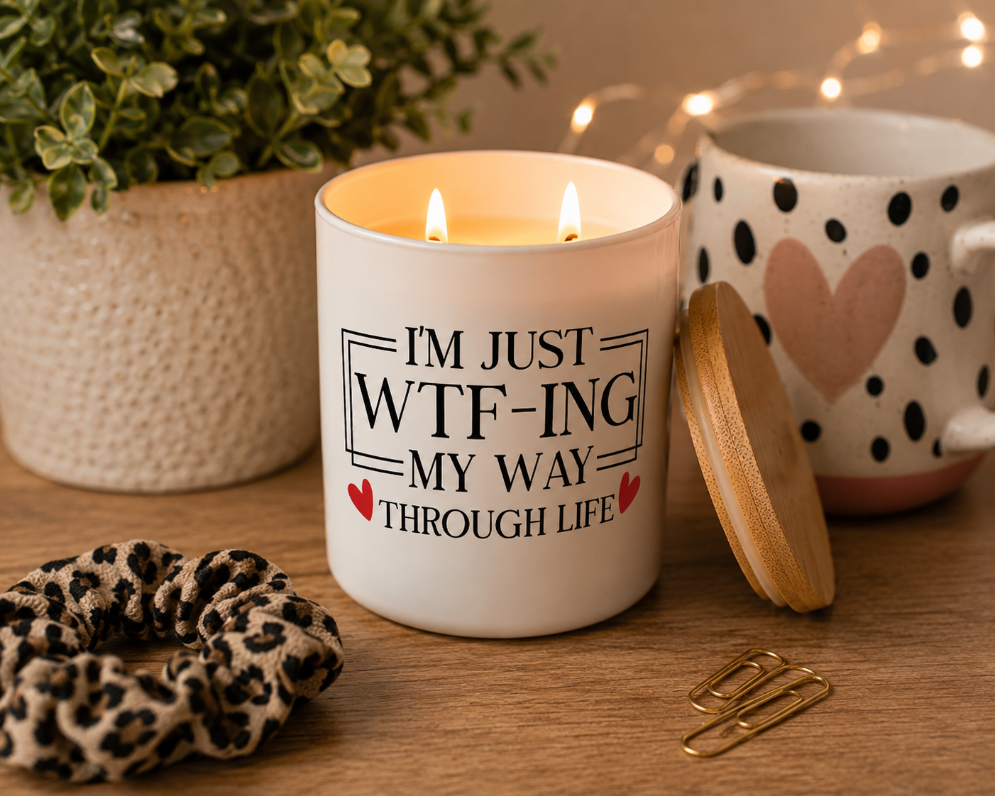 WTF-ing My Way Funny Candle | 12 oz Jar