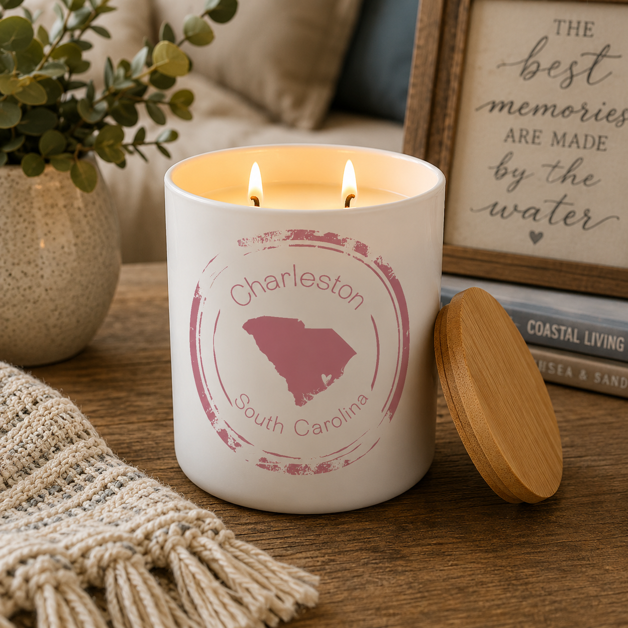 Custom Hometown City and State Candle Gift | 12 oz Jar