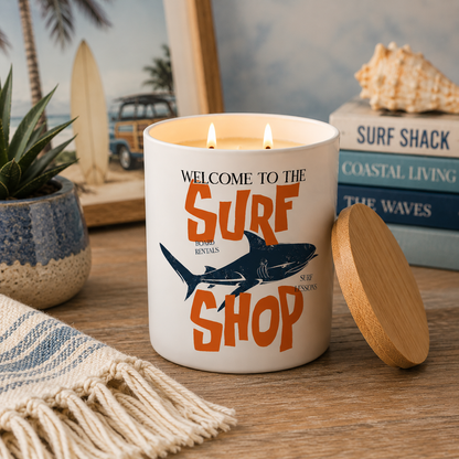 Surf Shop Coastal Candle Gift | 12 oz Jar