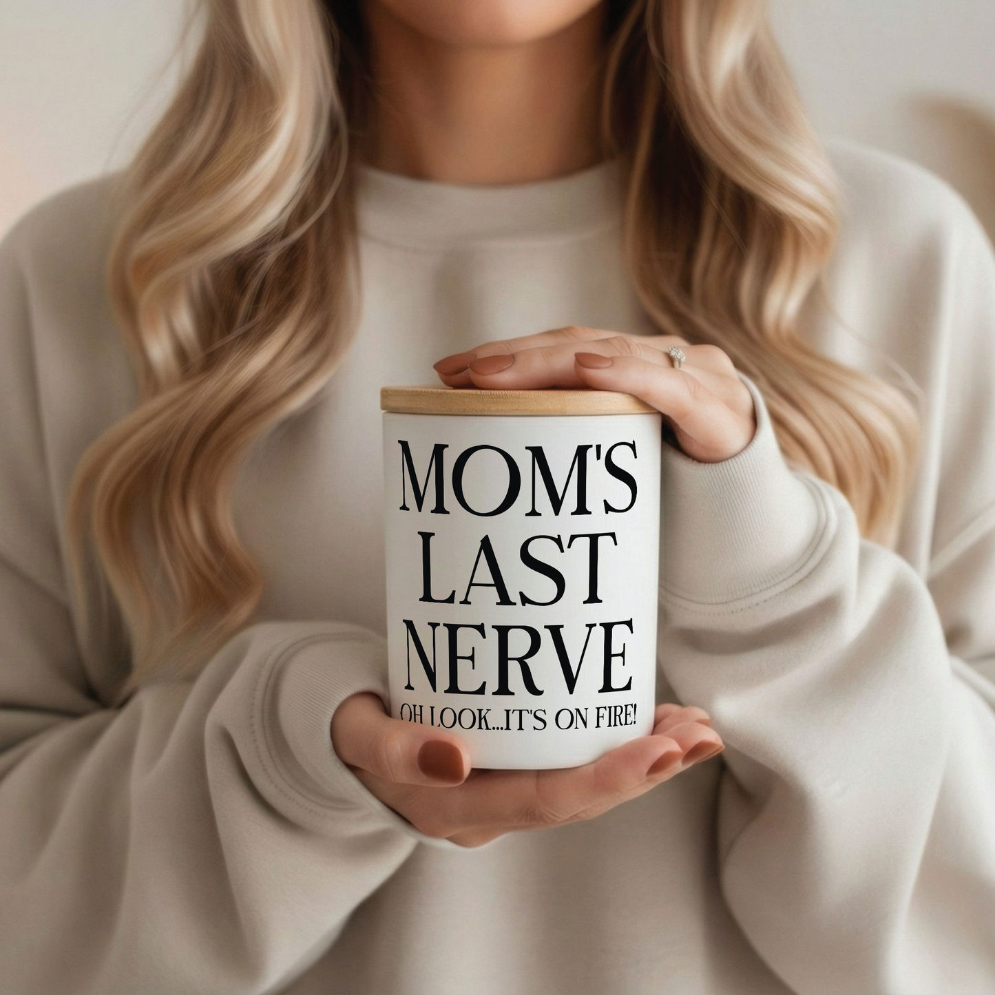 Mom’s Last Nerve Candle – Funny Mom Gift | 12 oz Jar