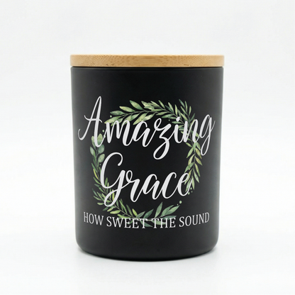 Amazing Grace Faith Inspirational Gift Candle | 12 oz Jar