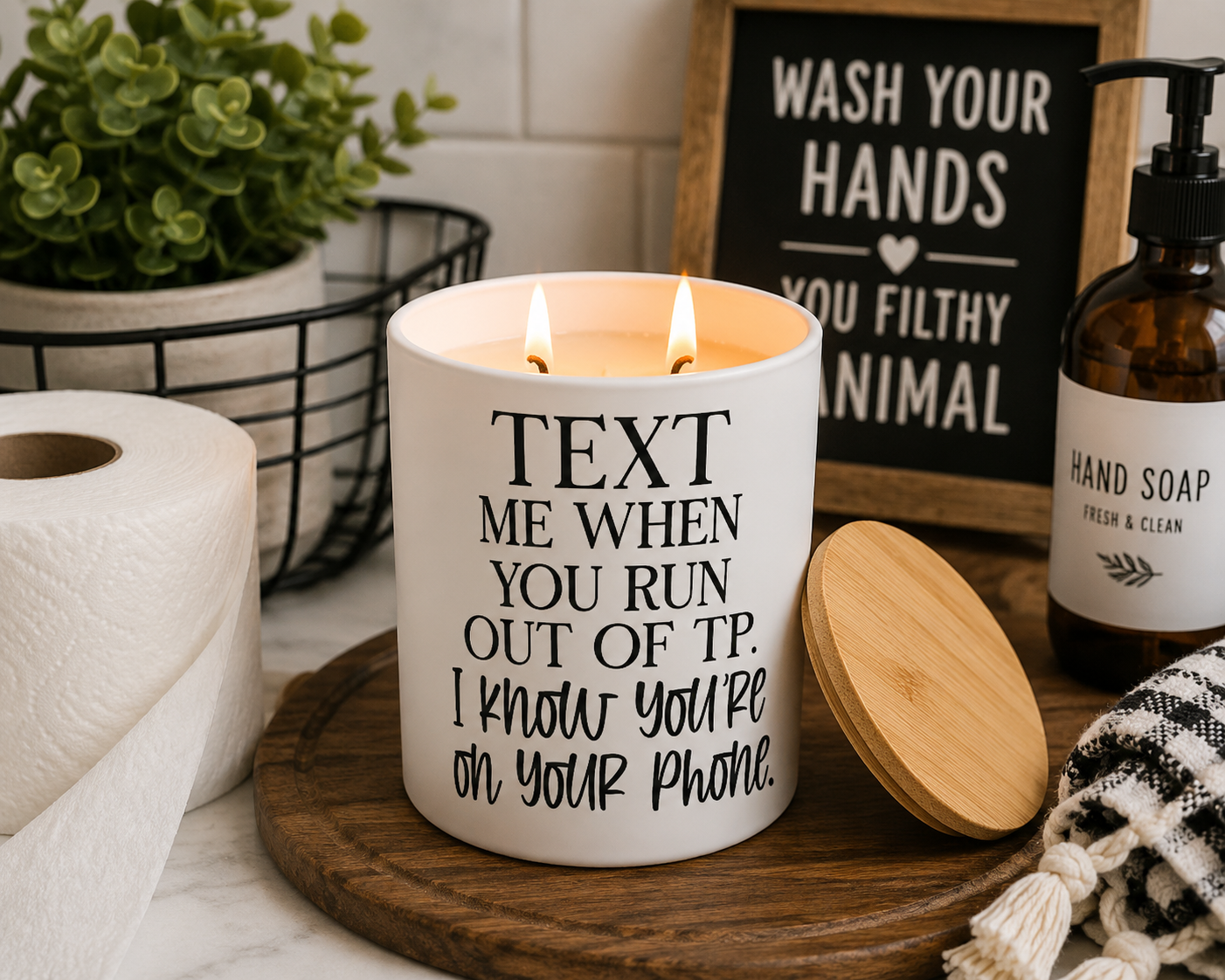 Text Me When You Run Out of TP | 12 oz Jar