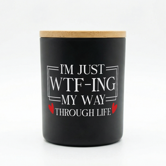 WTF-ing My Way Funny Candle | 12 oz Jar