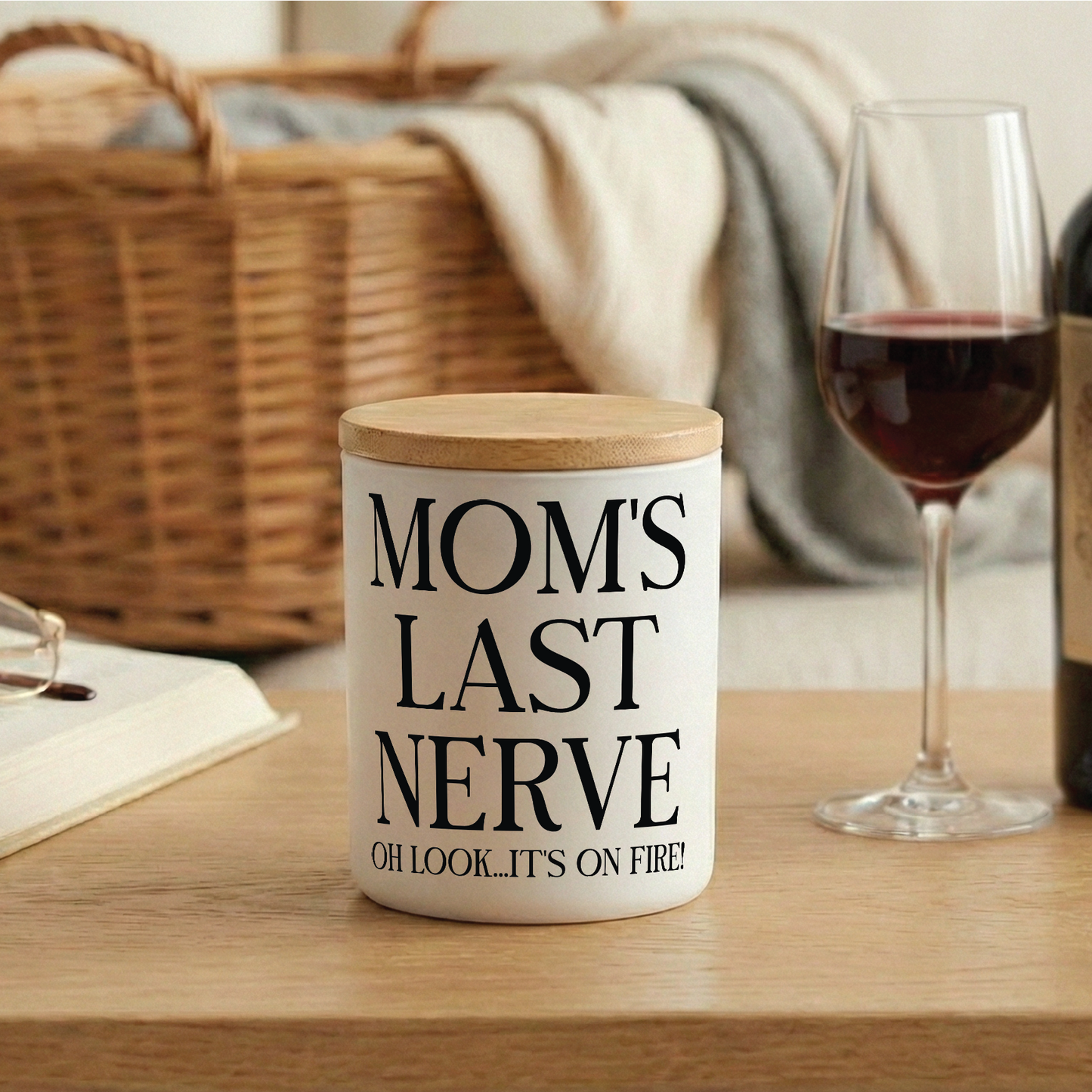 Mom’s Last Nerve Candle – Funny Mom Gift | 12 oz Jar