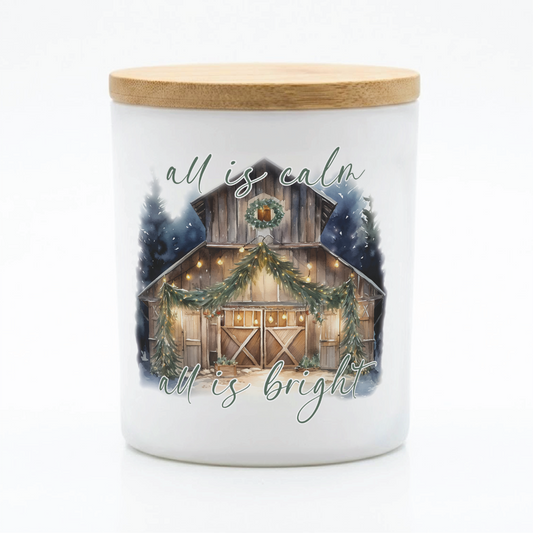All Is Calm All Is Bright Barn Candle | 12 oz Jar