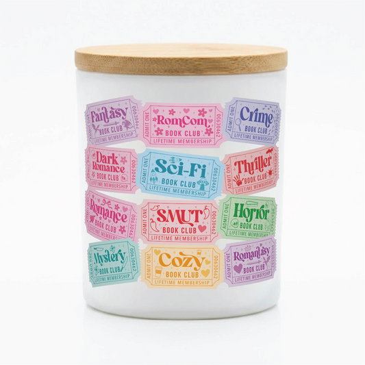 Book Club Candle Gift for Readers | 12 oz Jar