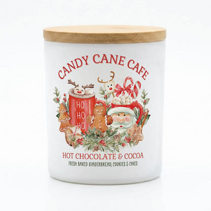 Candy Cane Cafe Christmas Candle | 12 oz Jar