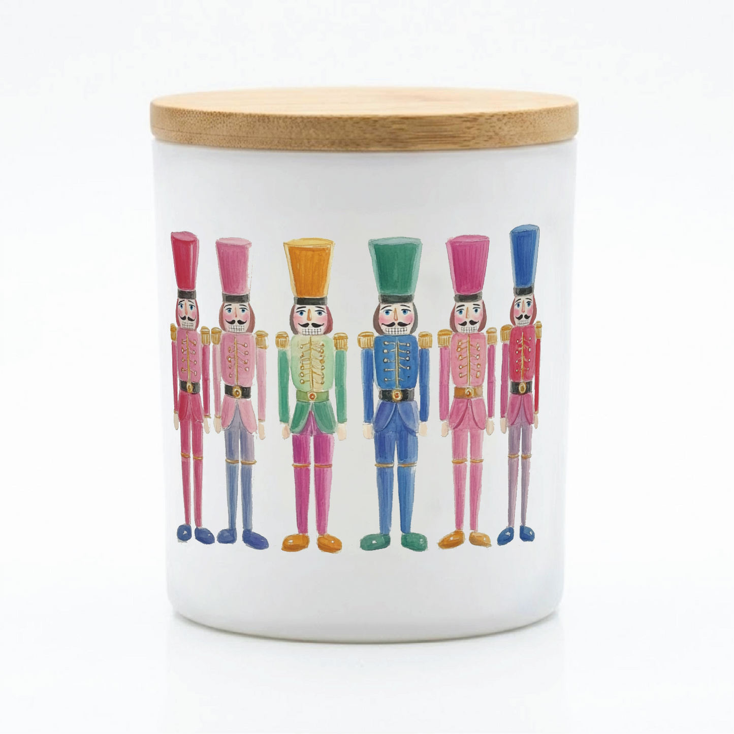 Colorful Nutcracker Christmas Candle | 12 oz Jar