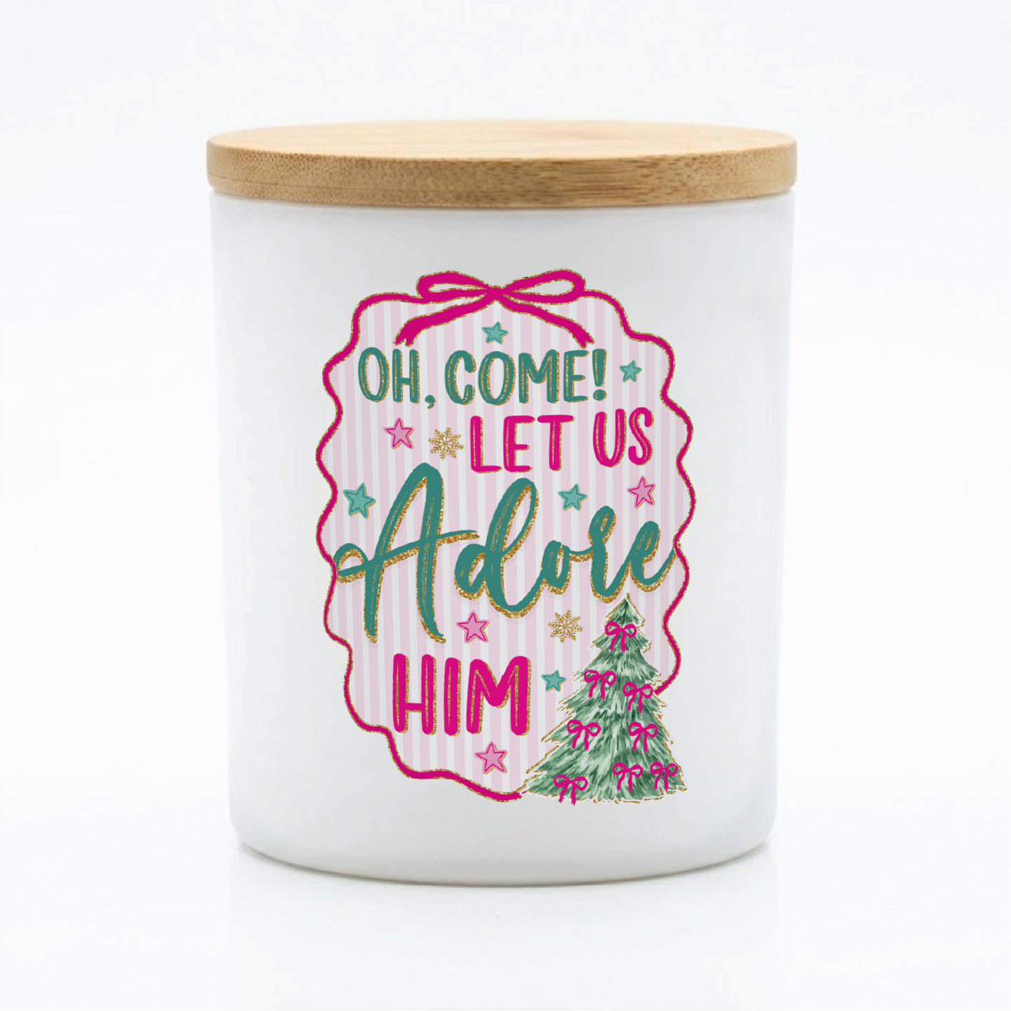 Oh Come Let Us Adore Him Candle | 12 oz Jar