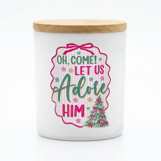 Oh Come Let Us Adore Him Candle | 12 oz Jar