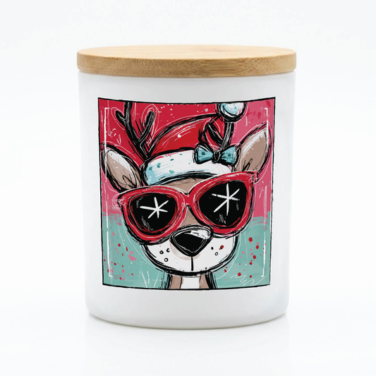 Cool Christmas Reindeer Candle | 12 oz Jar