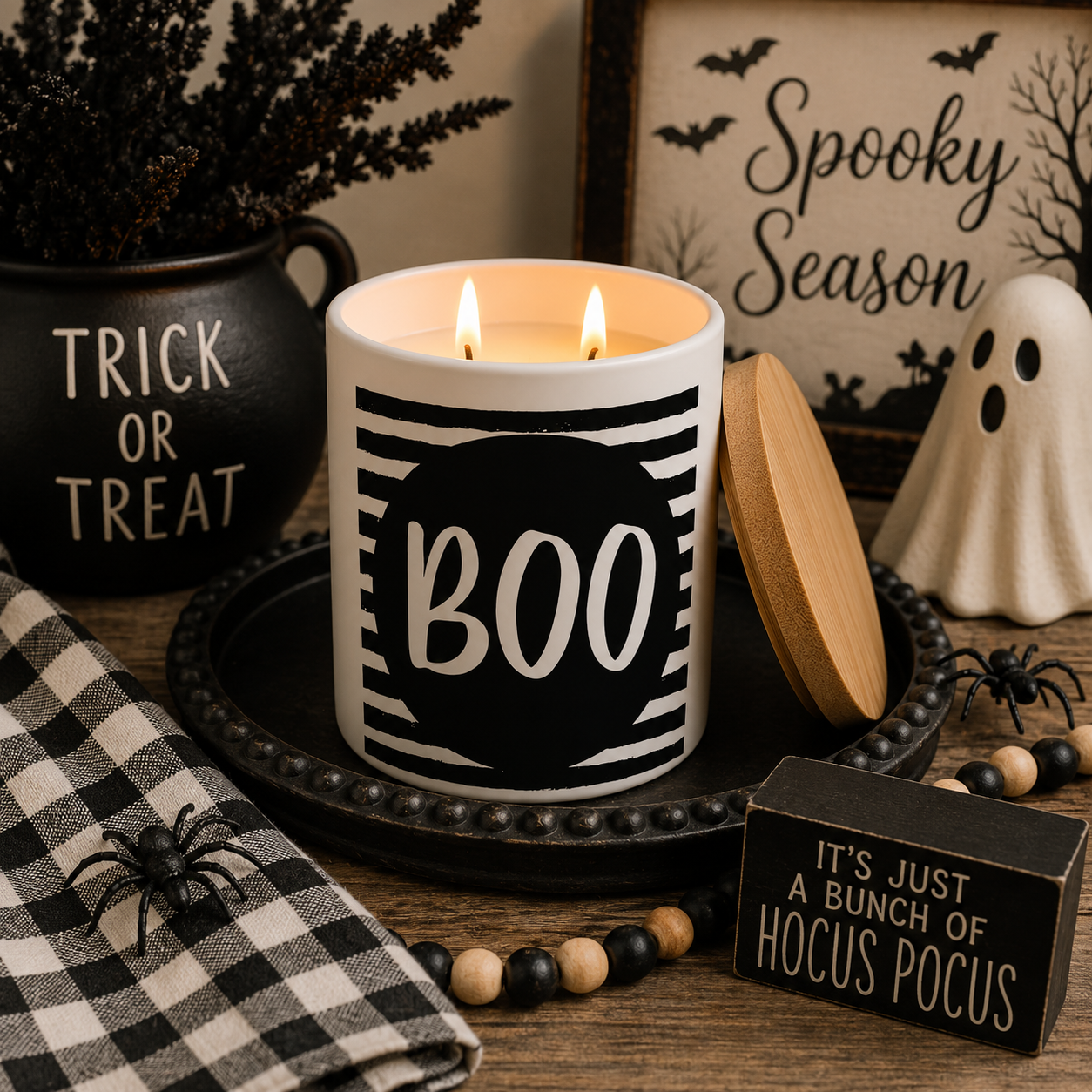 BOO Halloween Candle | 12 oz Jar