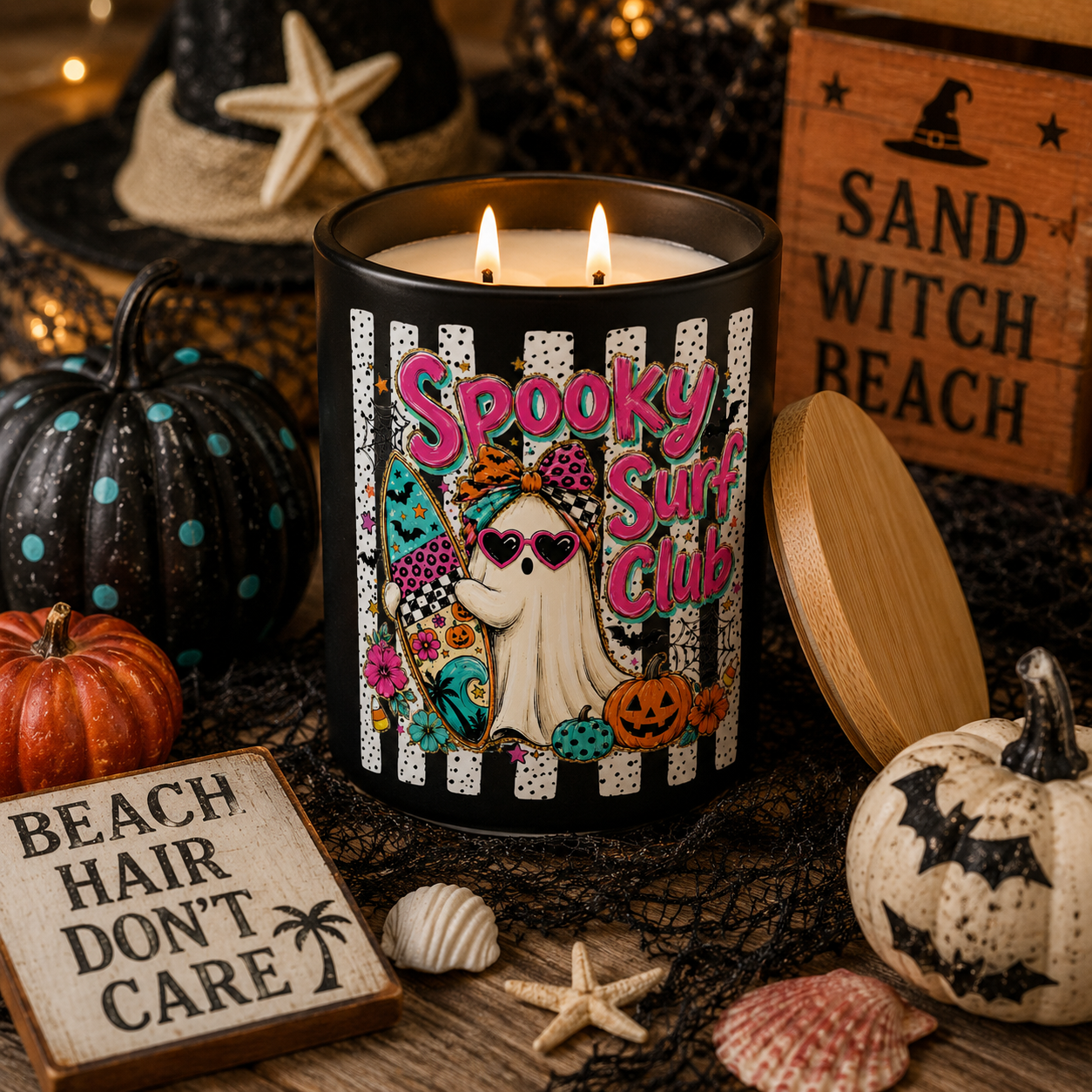 Spooky Surf Club Halloween Candle | 12 oz Jar