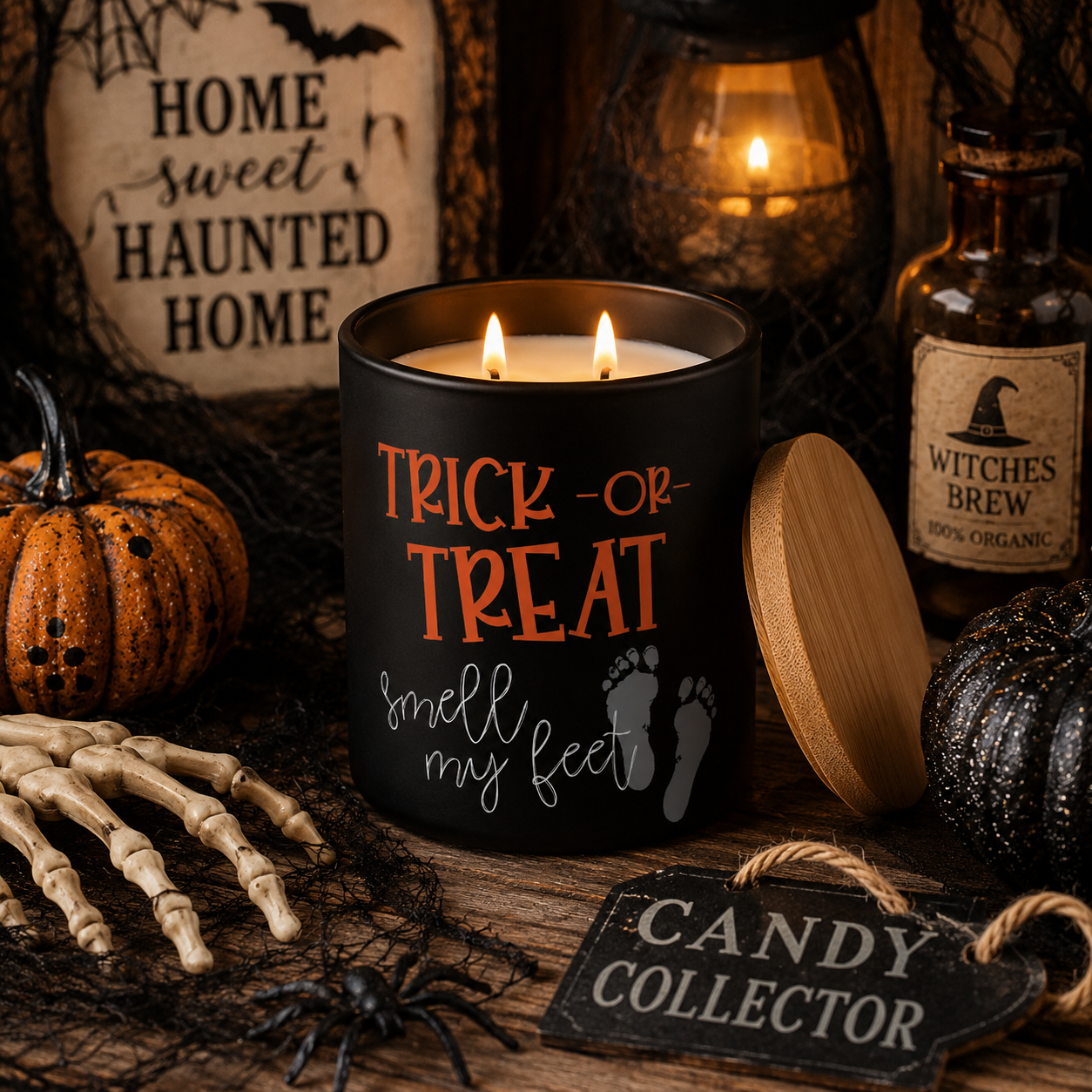 Trick or Treat Smell My Feet Candle | 12 oz Jar