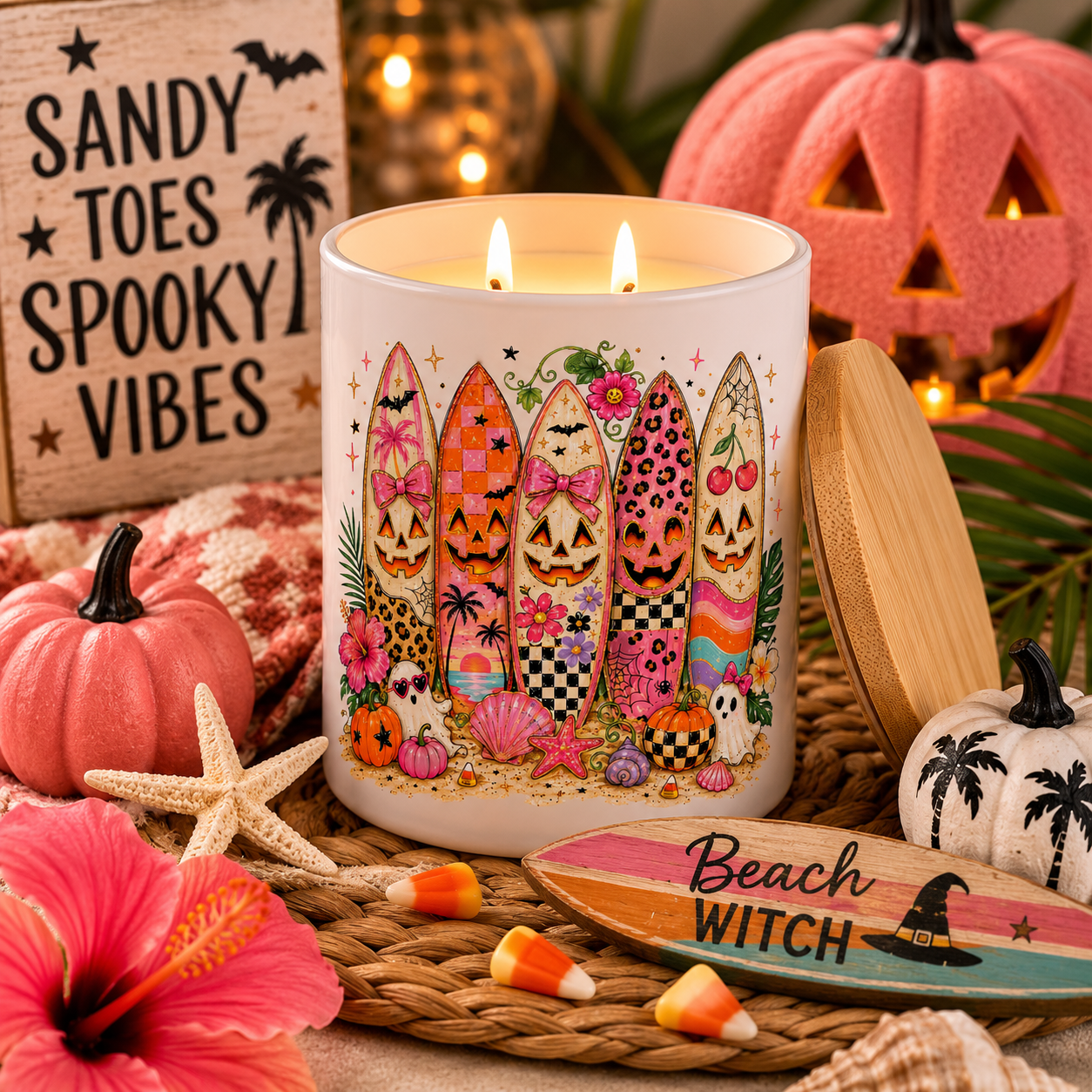 Halloween Surfboards Candle | 12 oz Jar