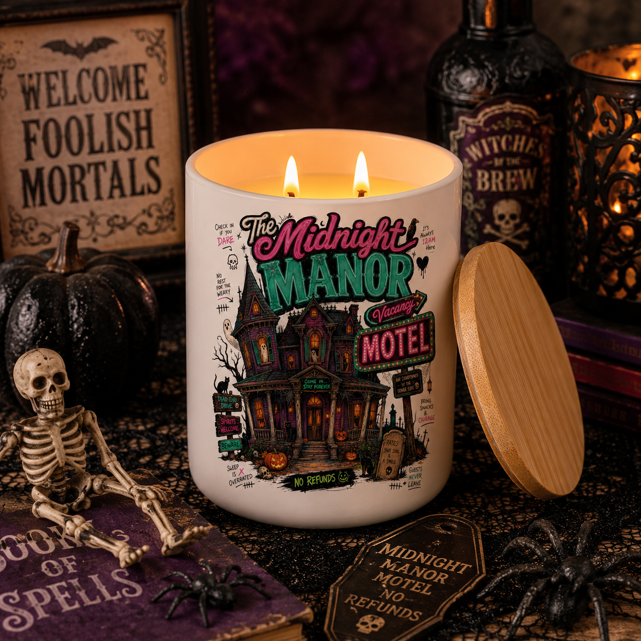 Midnight Manor Motel Candle | 12 oz Jar