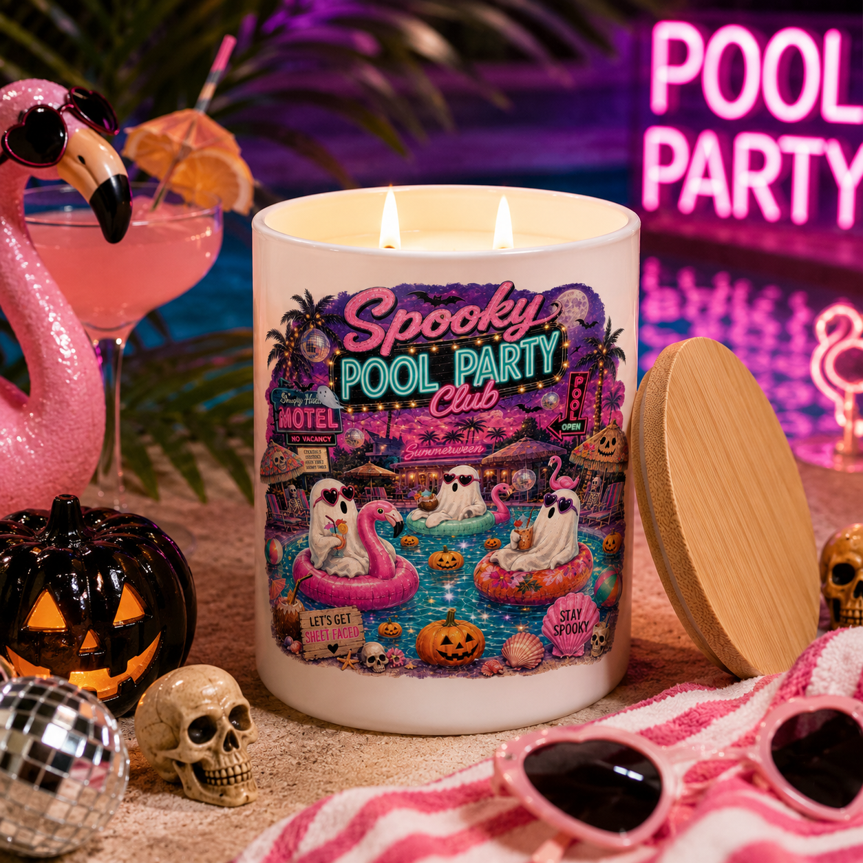 Spooky Pool Party Candle | 12 oz Jar