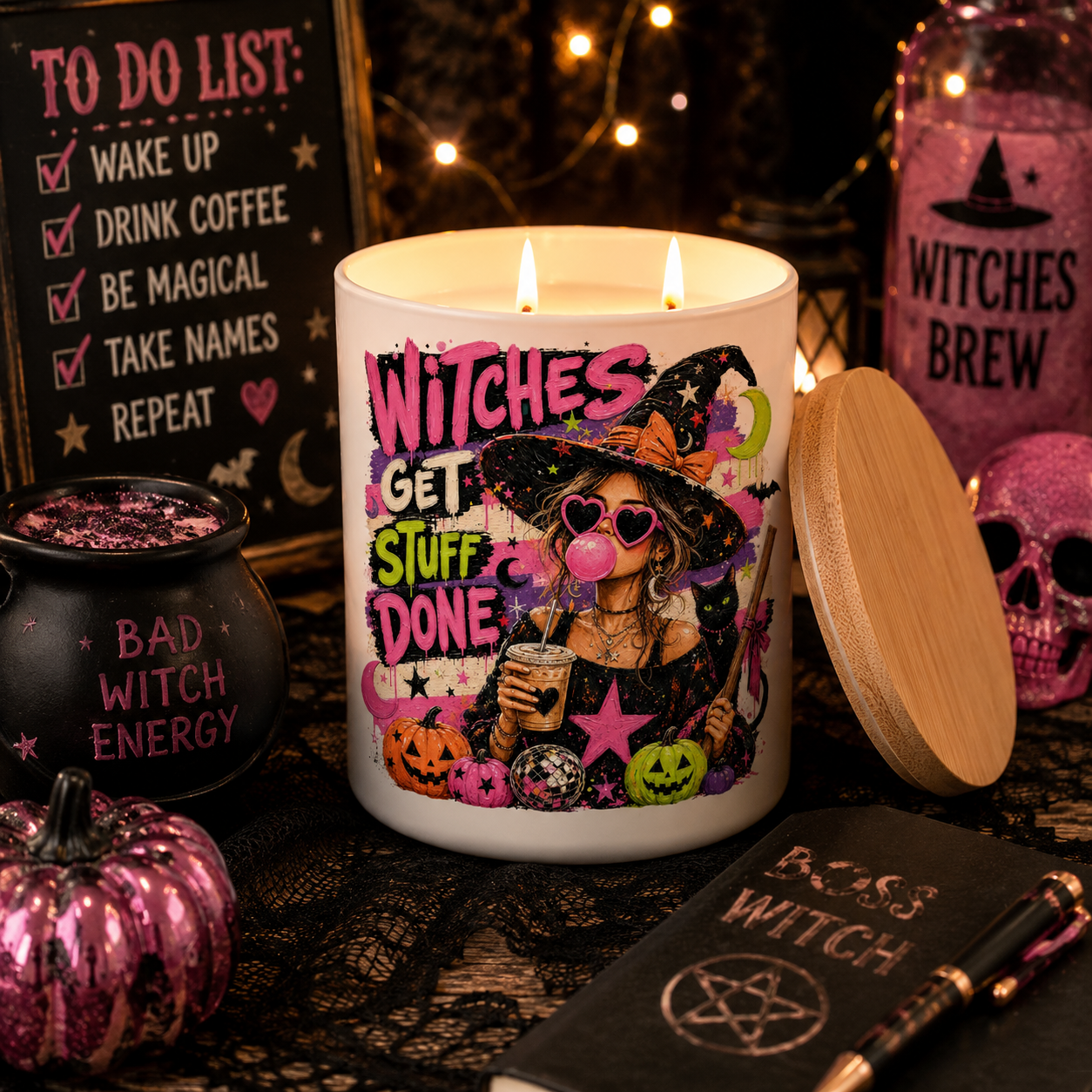 Witches Get Stuff Done Candle | 12 oz Jar