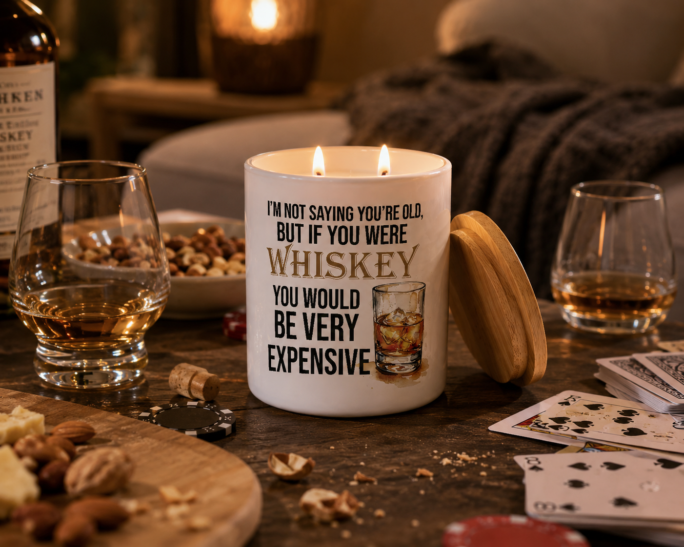 Funny Whiskey Candle Gift | 12 oz Jar