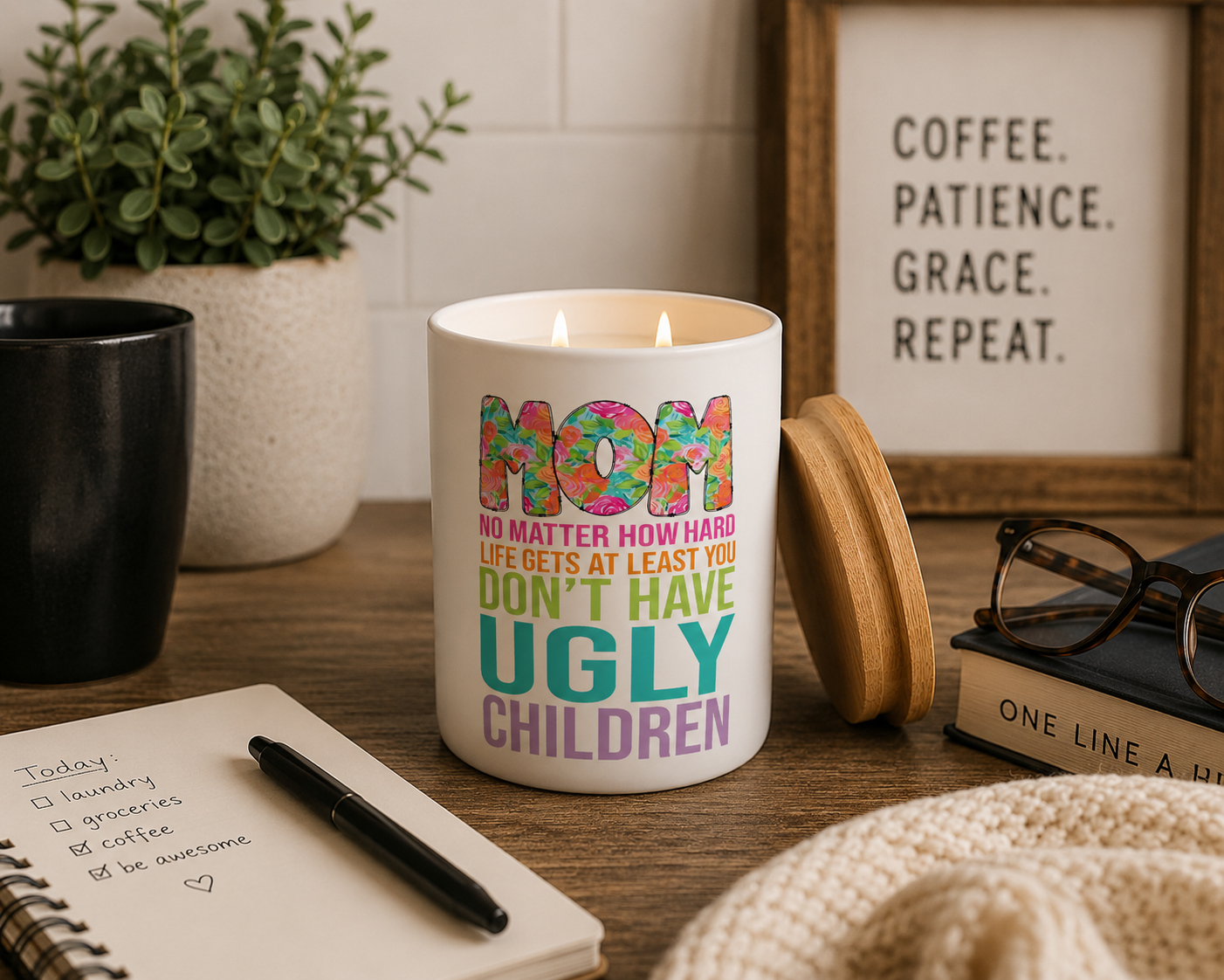 Funny Mom Candle Gift for Mothers | 12 oz Jar