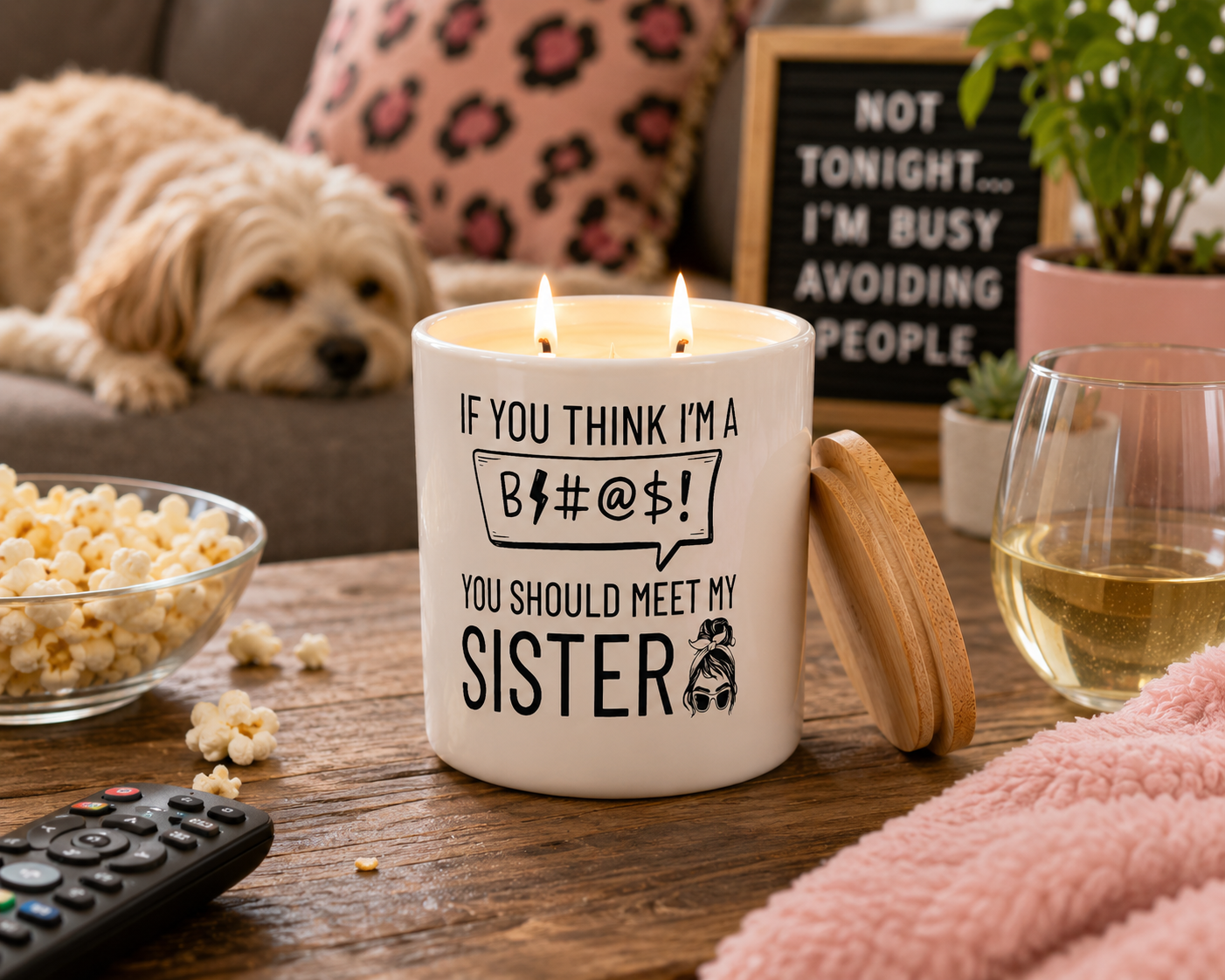 Meet My Sister Funny Candle | 12 oz Jar