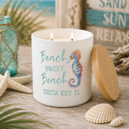 Beach Sweet Beach Candle Gift | 12 oz Jar