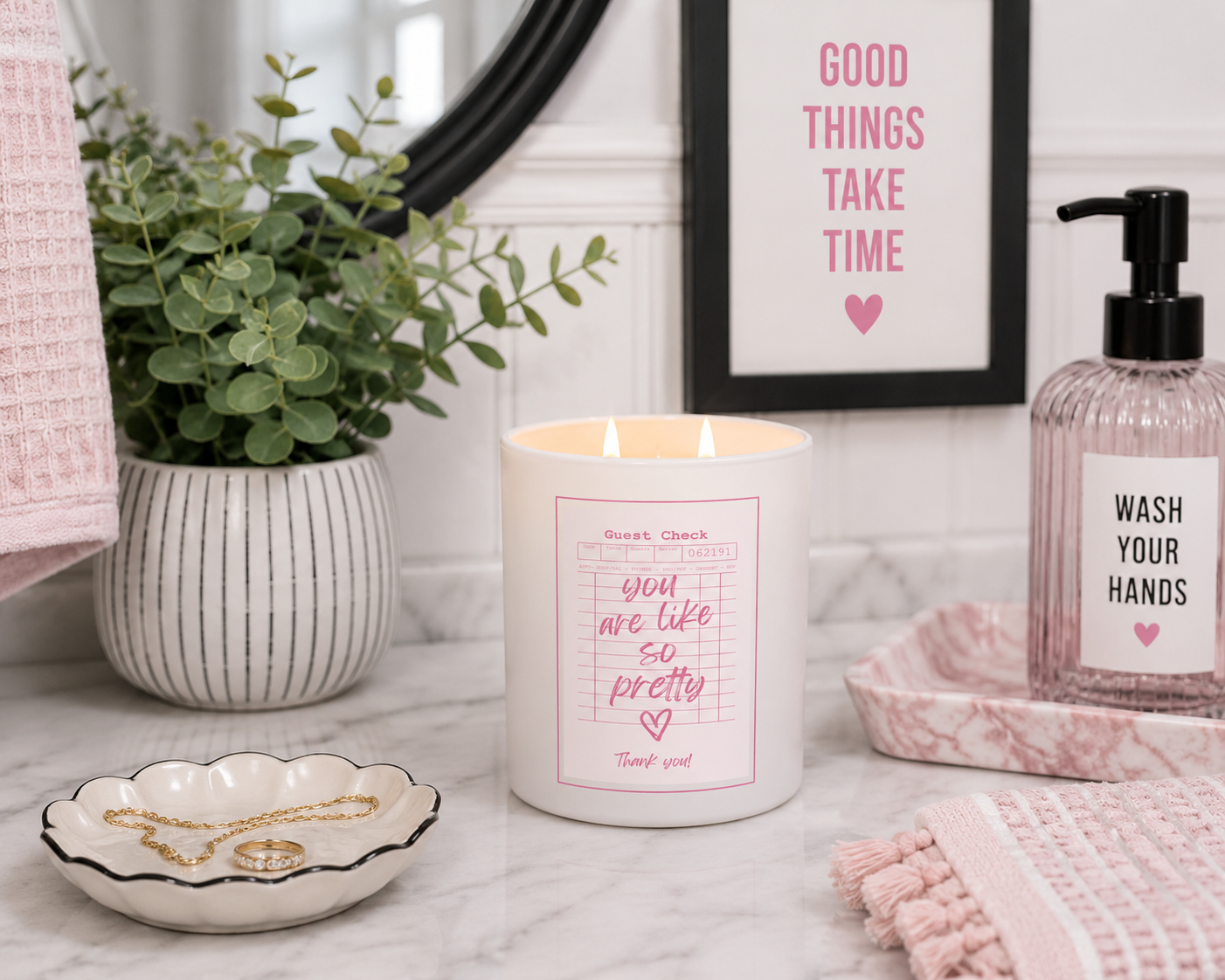 Guest Check Series You Are Like So Pretty Candle | 12 oz Jar
