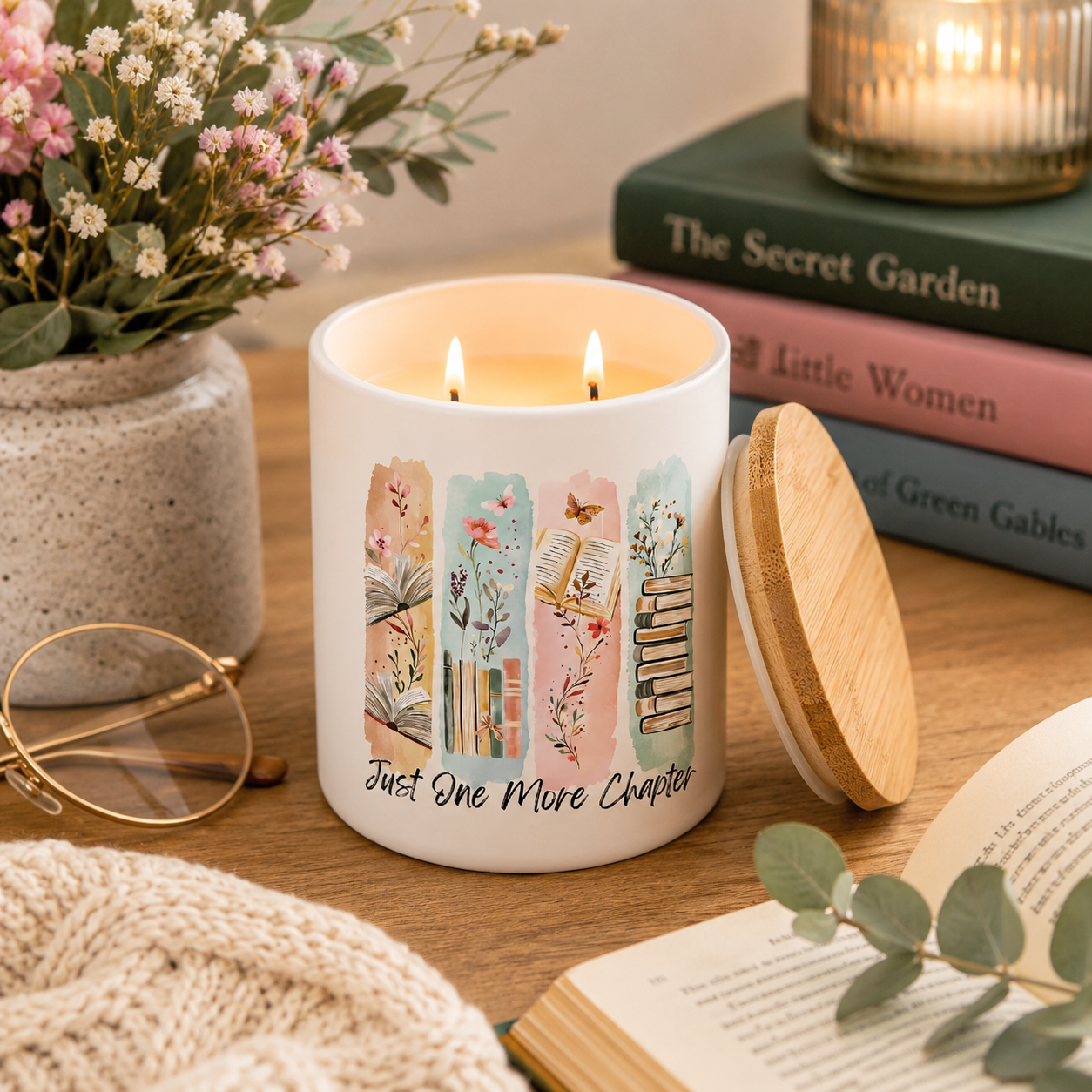 Just One More Chapter Candle | 12 oz Jar