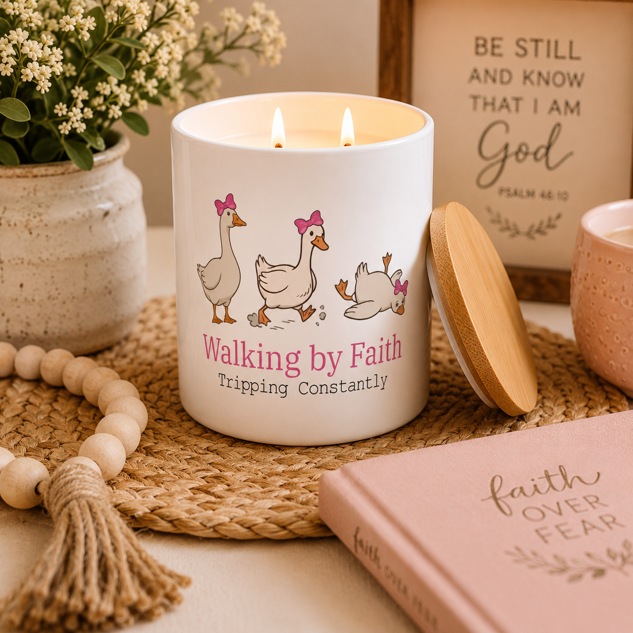Walking by Faith Candle Gift | 12 oz Jar