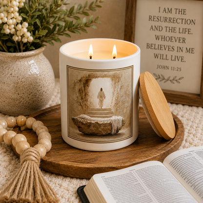 He Is Risen Faith Candle | 12 oz Jar