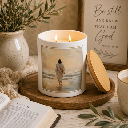 Walk With Jesus Serene Beach | 12 oz Jar