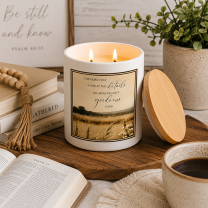 God’s Goodness Fall Candle Decor | 12 oz Jar