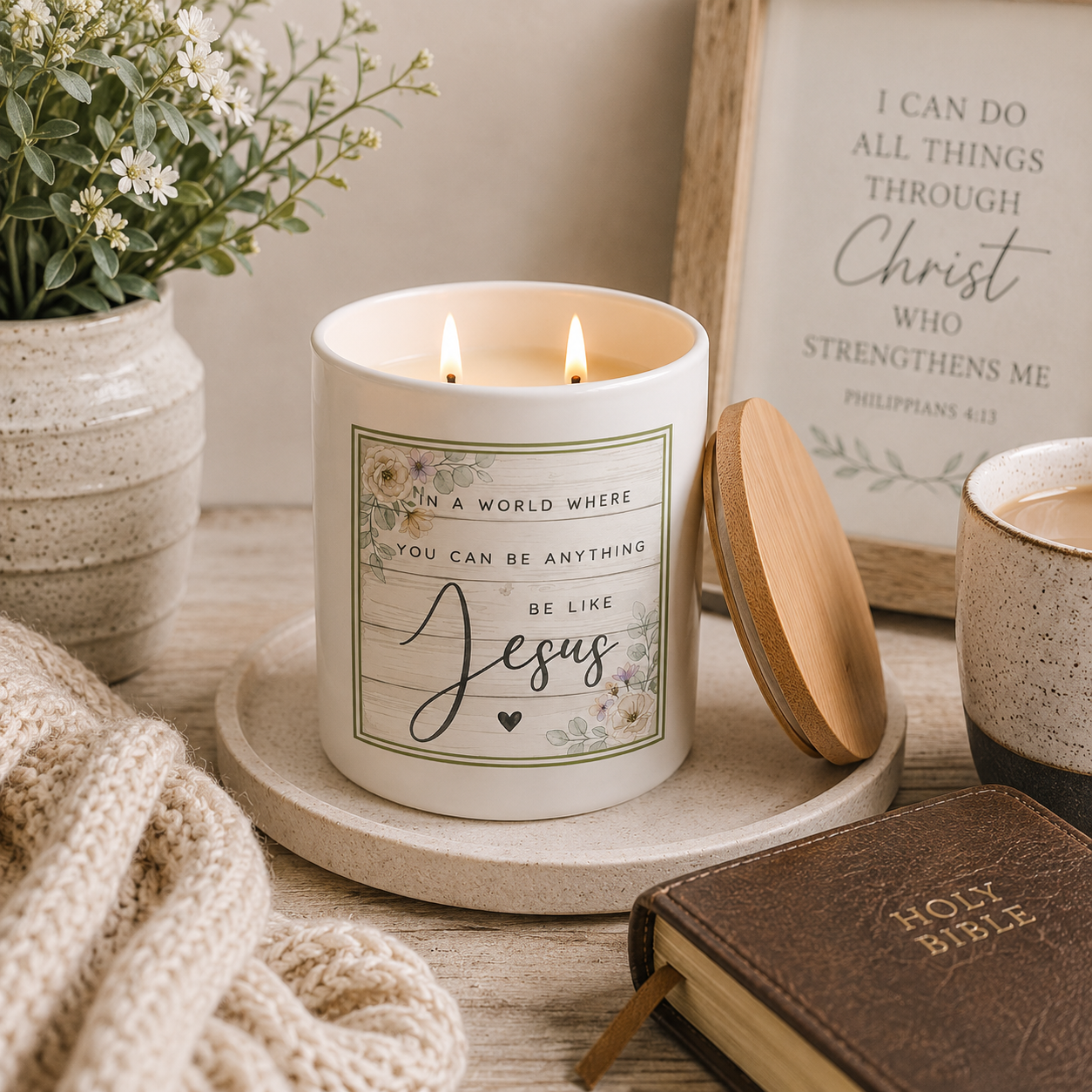 Be Like Jesus Inspirational Candle | 12 oz Jar
