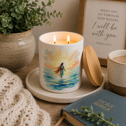 Walking on Water Faith Candle | 12 oz Jar