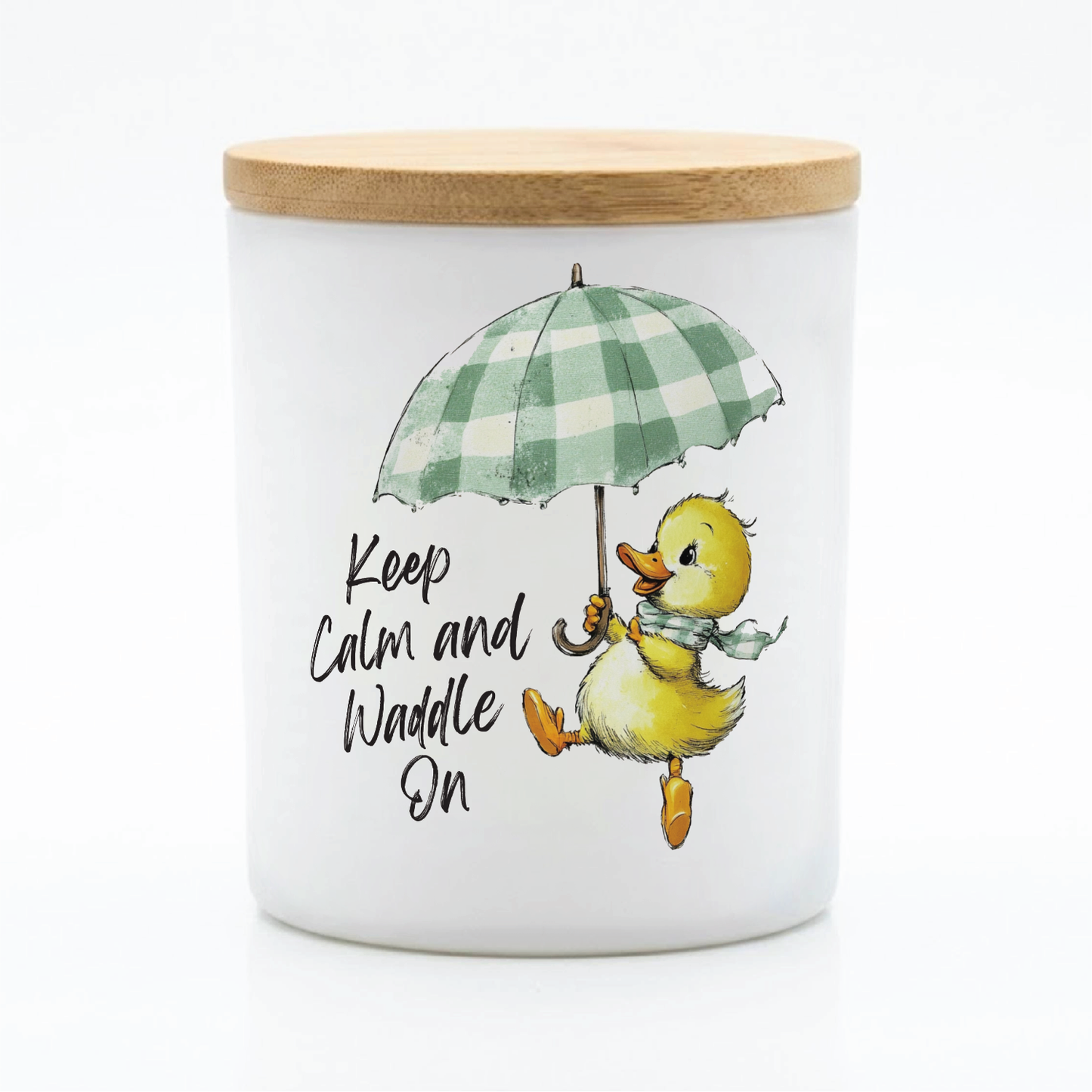 Keep Calm and Waddle On Duck Candle | 12 oz Jar