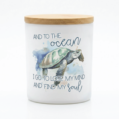 Sea Turtle Ocean Lover Candle Gift | 12 oz Jar