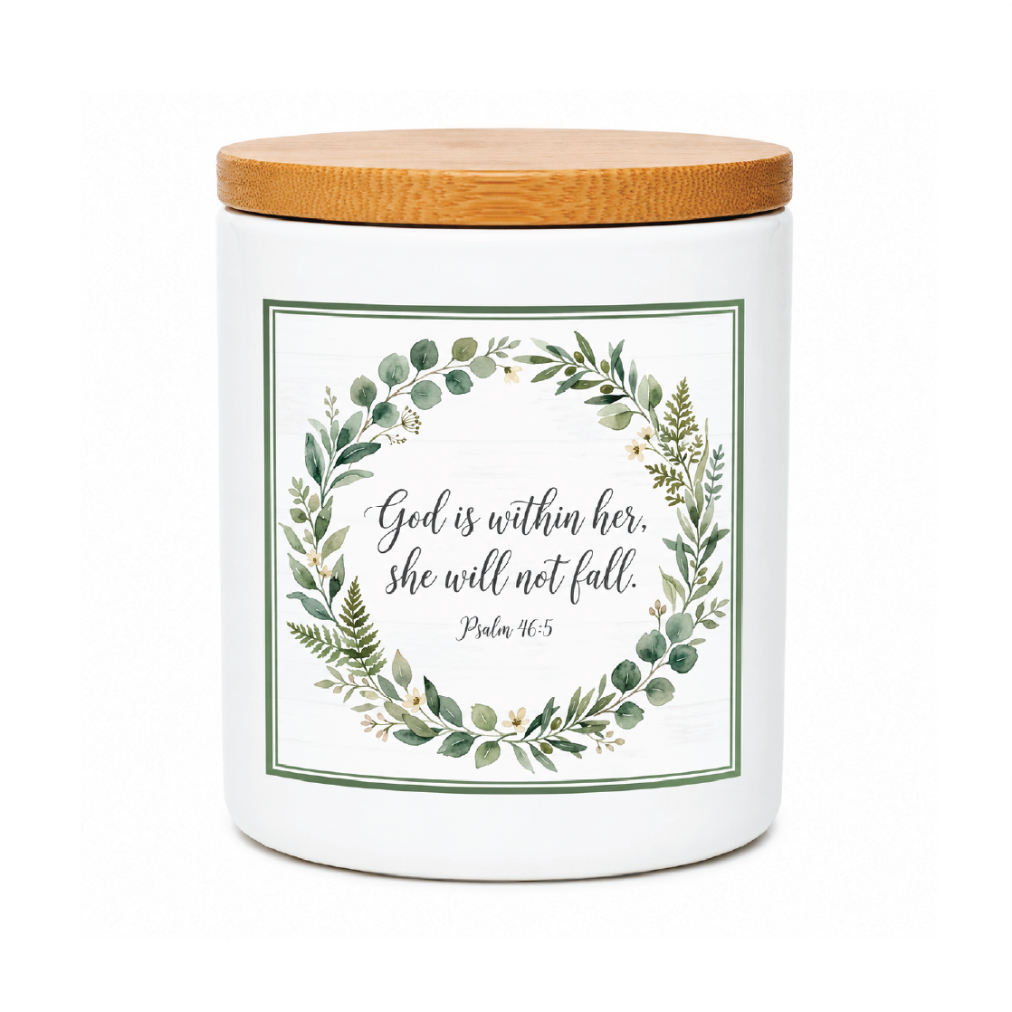 God Is Within Her Scripture Candle | 12 oz Jar