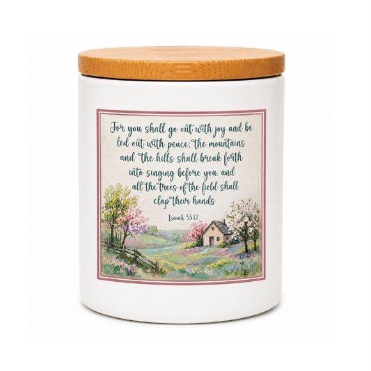 Go Out With Joy Scripture Candle | 12 oz Jar