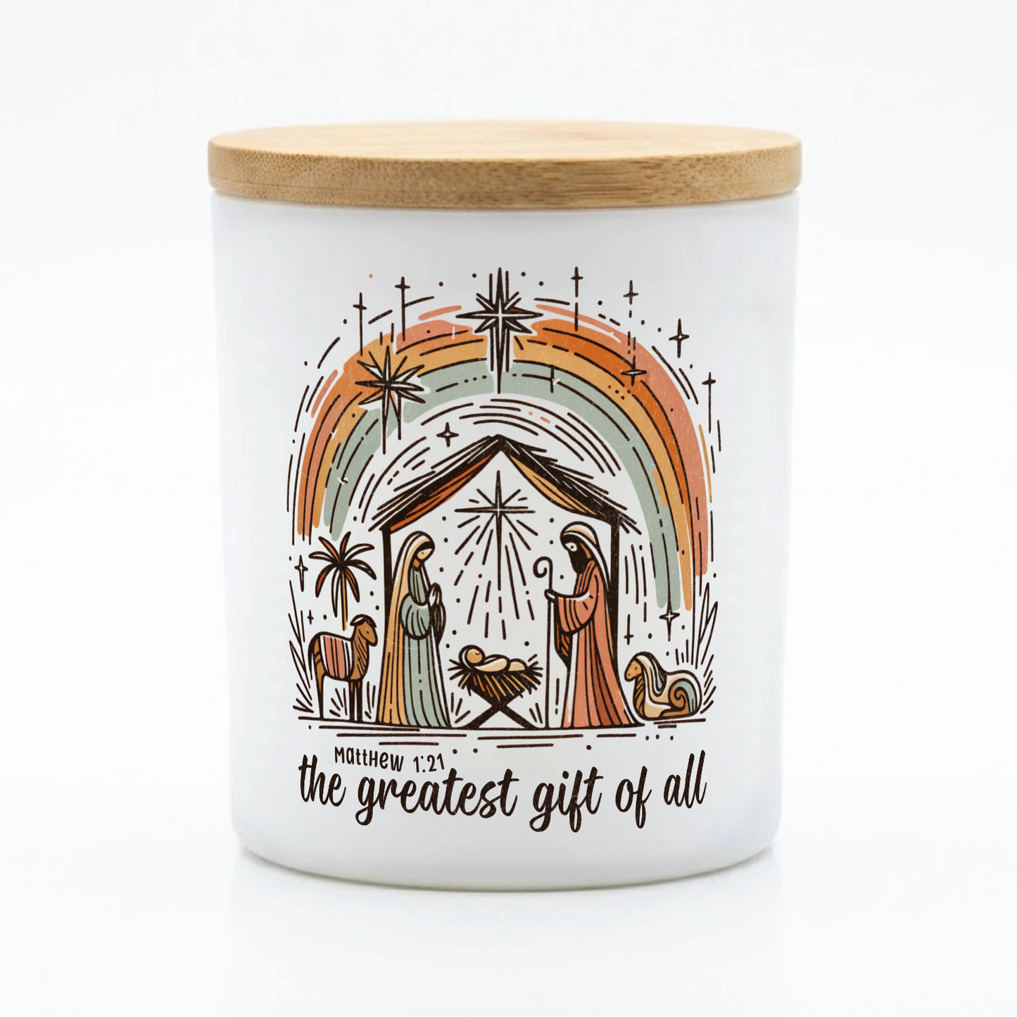Nativity Faith Candle Gift | 12 oz Jar