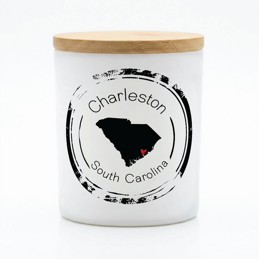 Custom Hometown City and State Candle Black| 12 oz Jar
